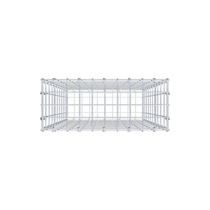 Schanskorf 100 cm x 50 cm x 20 cm (L x H x D), maaswijdte 5 cm x 10 cm, C-ring