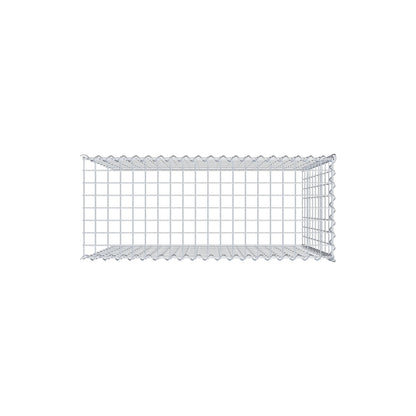 Gabion rapporté type 4 100 cm x 100 cm x 40 cm (L x H x P), mailles 5 cm x 10 cm, spirale