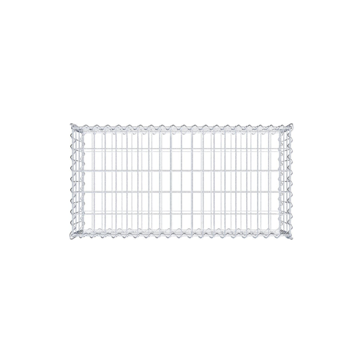 Gabion 100 cm x 30 cm x 50 cm (L x H x P), mailles 5 cm x 10 cm, spirale