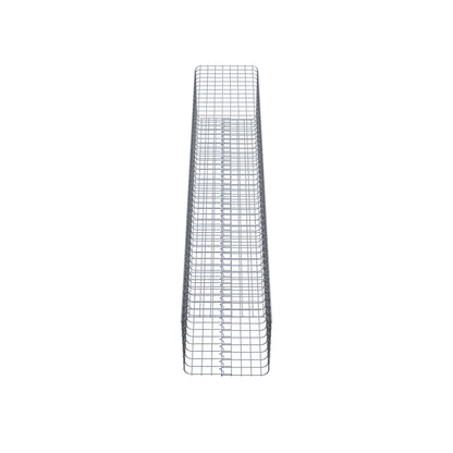 Gabionsøjle firkantet 42 cm x 42 cm, 230 cm højde, MW 5 cm x 5 cm