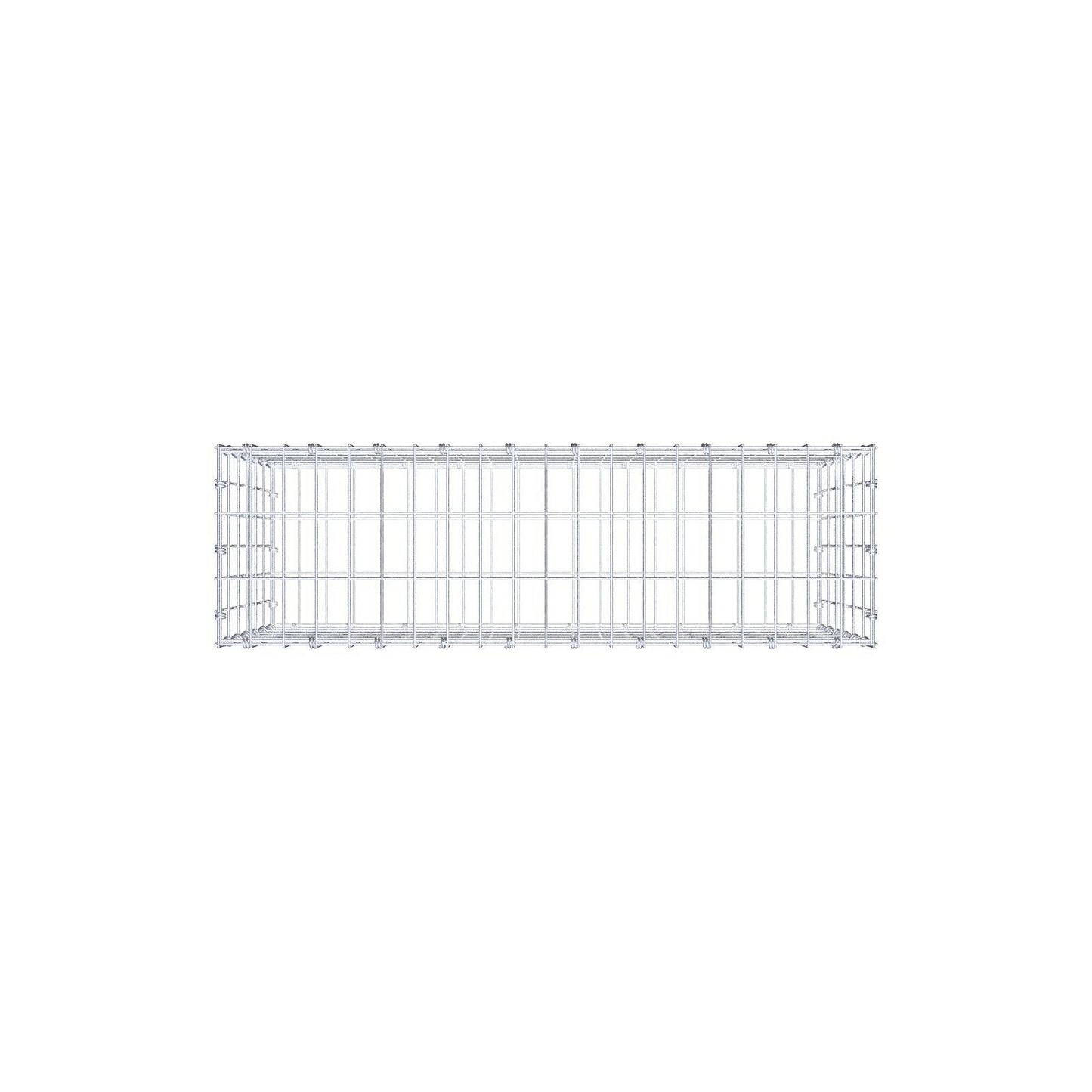 Schanskorf 100 cm x 60 cm x 30 cm (L x H x D), maaswijdte 5 x 10 cm, spiraalring