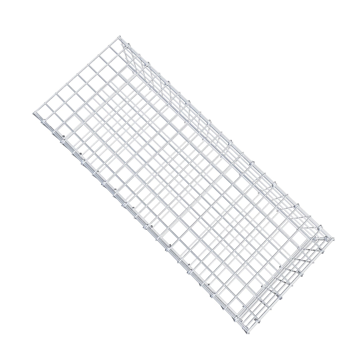 Gavión complementario de tipo 2 100 cm x 20 cm x 40 cm (largo x alto x fondo), malla 5 cm x 5 cm, anillo en C