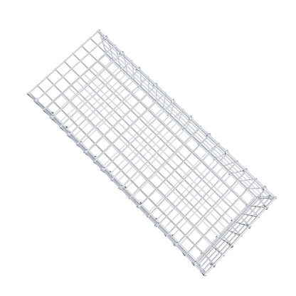 Gavión complementario de tipo 2 100 cm x 20 cm x 40 cm (largo x alto x fondo), malla 5 cm x 5 cm, anillo en C