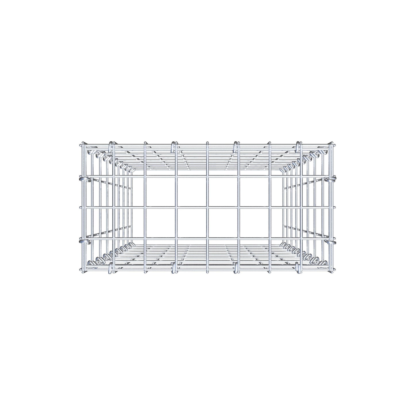 Pila adicional tipo 3 80 cm x 40 cm x 20 cm (L x A x P), malla 5 cm x 10 cm, anillo en C
