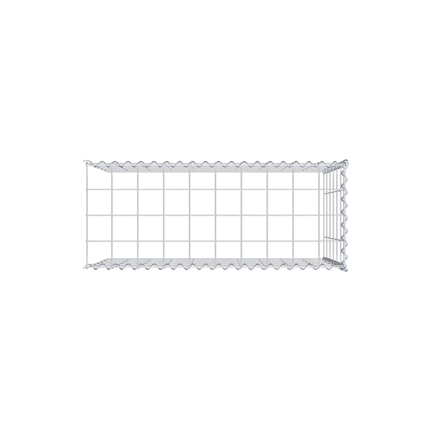 Gabbione aggiuntivo tipo 4 100 cm x 60 cm x 40 cm (L x H x P), maglia 10 cm x 10 cm, spirale