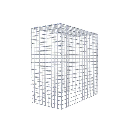 Monteret gabion type 3 100 cm x 100 cm x 50 cm (L x H x D), maskestørrelse 5 cm x 5 cm, C-ring