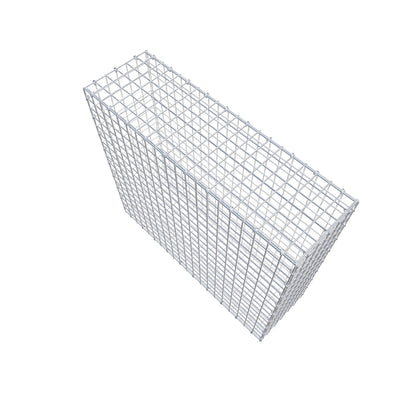 Gavión 100 cm x 90 cm x 30 cm (L x A x P), luz de malla 5 cm x 5 cm, anillo en C