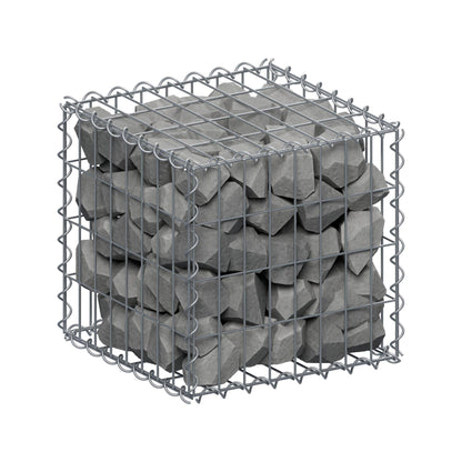 Gabion 40 cm x 40 cm x 40 cm (L x H x P), mailles 5 cm x 10 cm, spirale