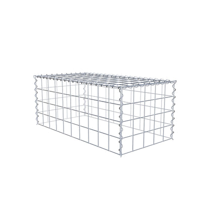 Gavión complementario tipo 3 100 cm x 40 cm x 50 cm (L x A x P), malla 10 cm x 10 cm, espiral