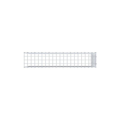 Anbaugabione Typ 4 100 cm x 50 cm x 20 cm (L x H x T), Maschenweite 5 cm x 5 cm, C-Ring