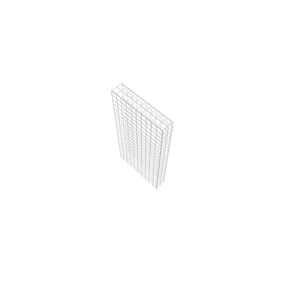 Extra gabion typ 4 200 cm x 100 cm x 20 cm (L x H x D), maskstorlek 10 cm x 10 cm, C-ring