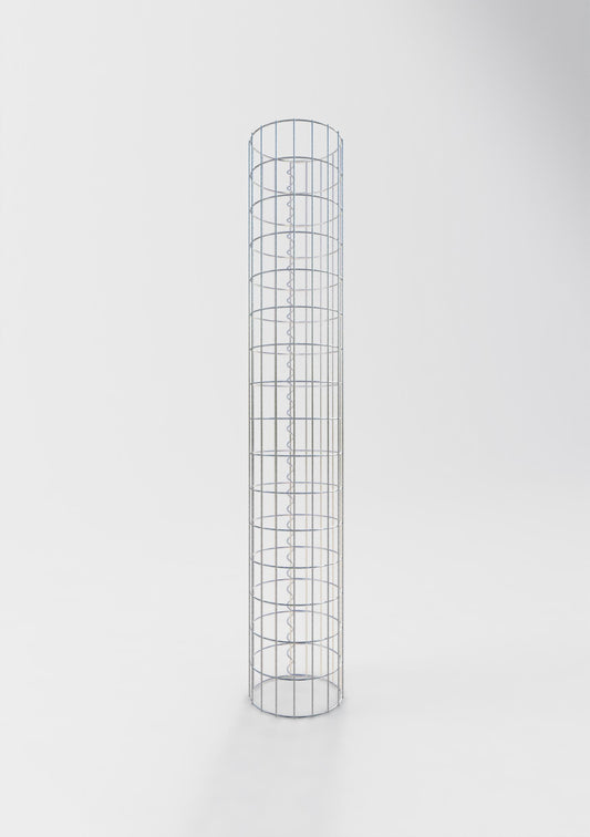 Gabionpelare rund 27 cm diameter, 160 cm höjd, maskstorlek 5 cm x 10 cm