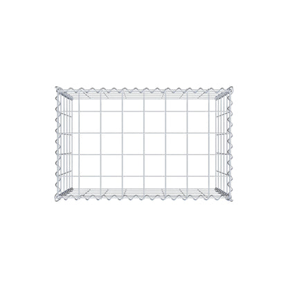 Påväxt gabion typ 3 80 cm x 50 cm x 50 cm (L x H x D), maskstorlek 10 cm x 10 cm, spiral