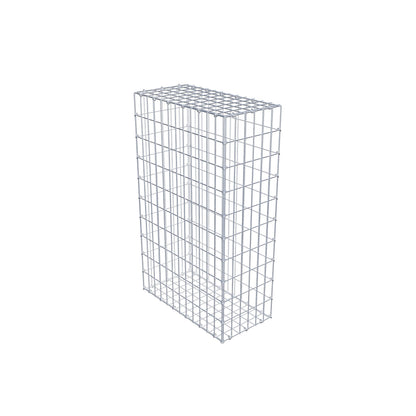 Gavión 100 cm x 60 cm x 30 cm (L x A x P), luz de malla 5 cm x 10 cm, anillo en C