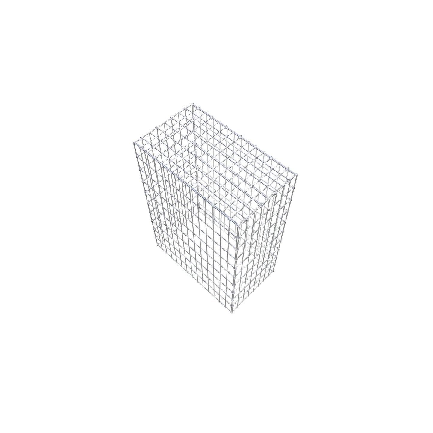 Gavión complementario de tipo 3 100 cm x 70 cm x 40 cm (largo x alto x fondo), malla 5 cm x 10 cm, anillo en C
