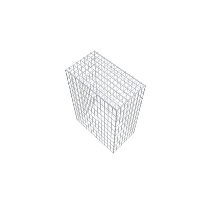 Gavión complementario de tipo 3 100 cm x 70 cm x 40 cm (largo x alto x fondo), malla 5 cm x 10 cm, anillo en C