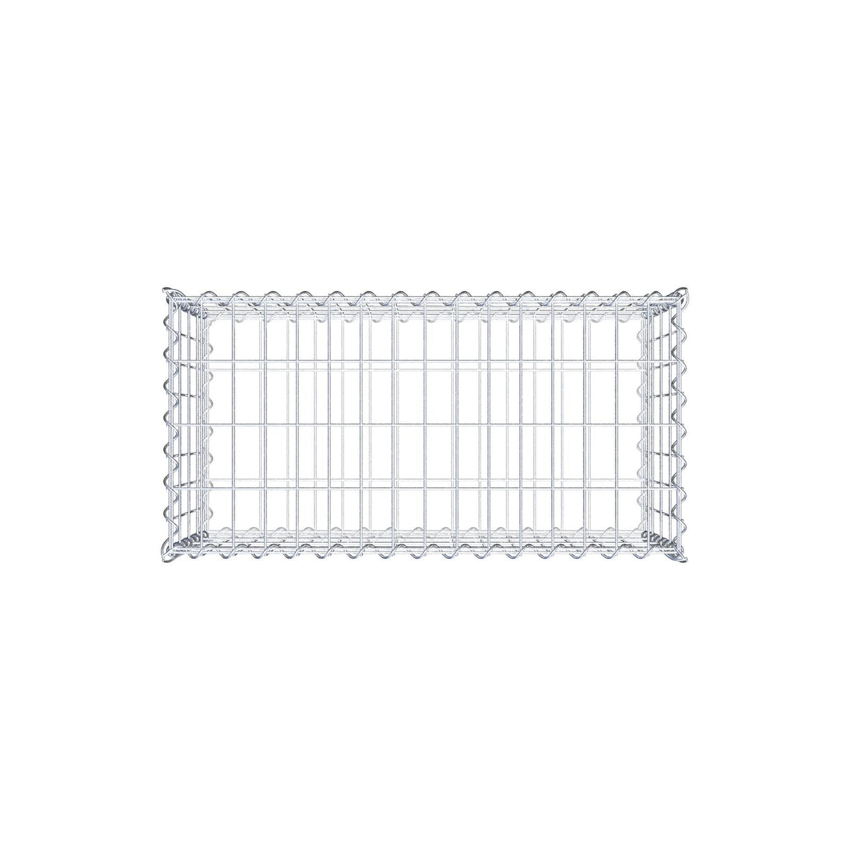 Gabion 80 cm x 40 cm x 40 cm (L x H x P), mailles 5 cm x 10 cm, spirale