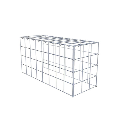 Gabião Tipo 4 80 cm x 40 cm x 30 cm (C x A x P), malhagem 10 cm x 10 cm, anel C