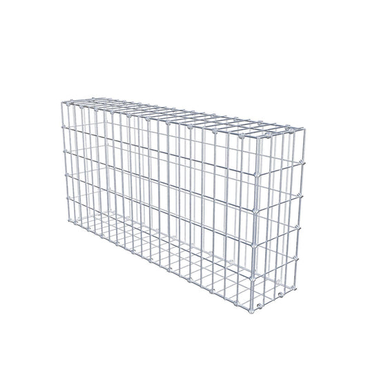 Gabion 100 cm x 50 cm x 20 cm (L x H x D), mesh size 5 x 10 cm, spiral ring