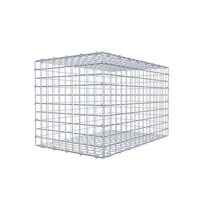 Gabion 80 cm x 50 cm x 50 cm (L x H x D), maskstorlek 5 cm x 5 cm, C-ring