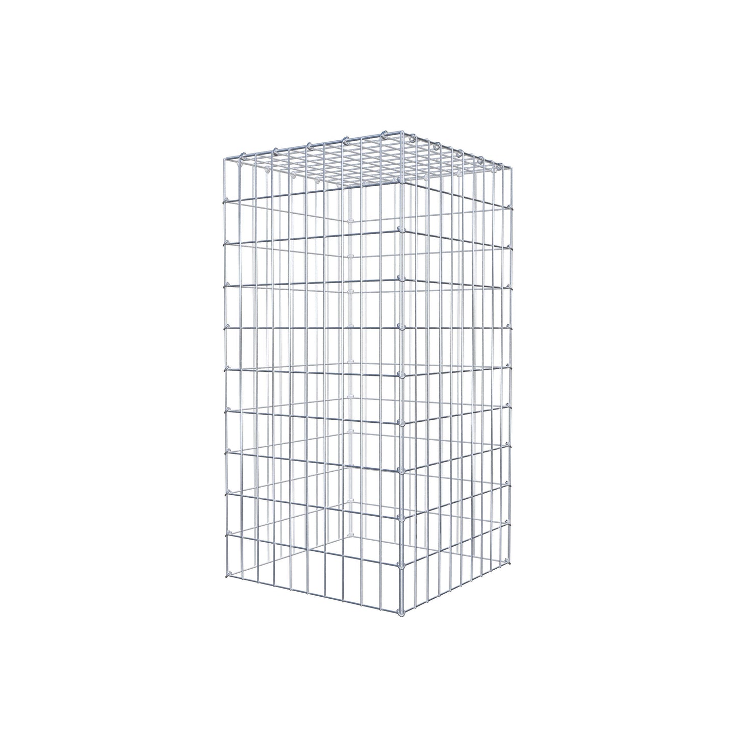 Type 3 oplegkorf 100 cm x 50 cm x 50 cm (L x H x D), maaswijdte 5 cm x 10 cm, C-ring