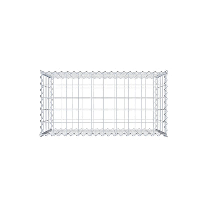 Gavión 100 cm x 60 cm x 50 cm (largo x alto x fondo), malla 10 cm x 10 cm, en espiral