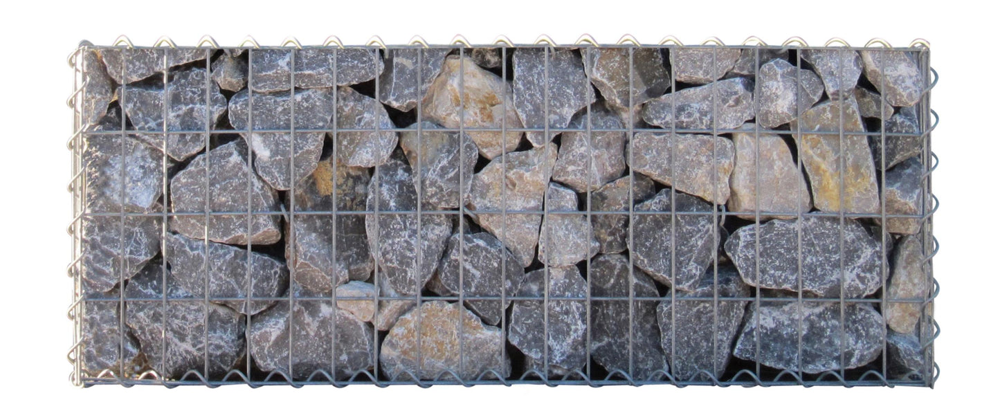 Set van 2 schanskorven 100 cm x 40 cm x 30 cm (L x H x D), maaswijdte 5 x 10 cm, spiraalvormig