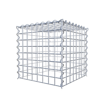 Gabbione aggiuntivo tipo 3 40 cm x 40 cm x 40 cm (L x H x P), dimensione maglia 5 cm x 5 cm, a spirale