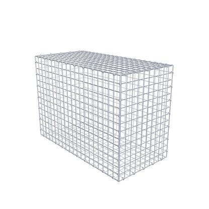 Gavión 100 cm x 70 cm x 50 cm (L x A x P), luz de malla 5 cm x 5 cm, anillo en C
