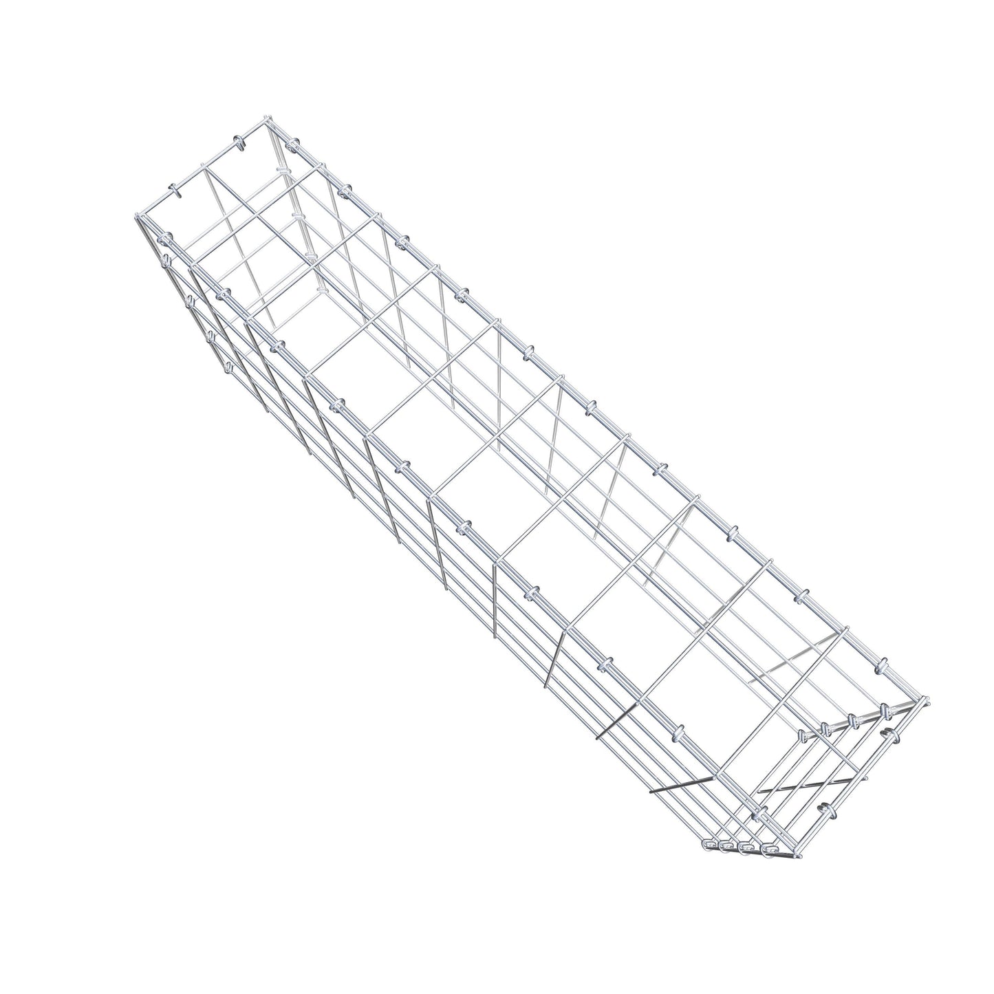 Gavión complementario de tipo 3 100 cm x 40 cm x 20 cm (L x A x P), malla 10 cm x 10 cm, anillo en C