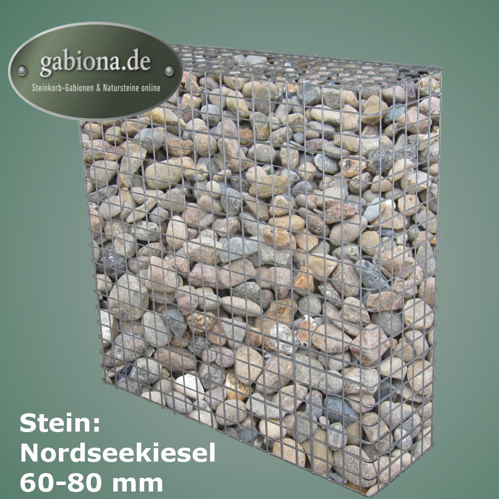 Thermisch verzinkte schanskorf 102 cm x 102 cm x 32 cm, maaswijdte 5 cm x 5 cm, volledig gelast
