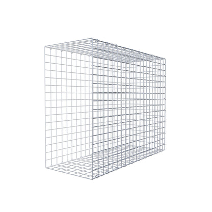Monteret gabion type 2 100 cm x 80 cm x 40 cm (L x H x D), maskestørrelse 5 cm x 5 cm, C-ring