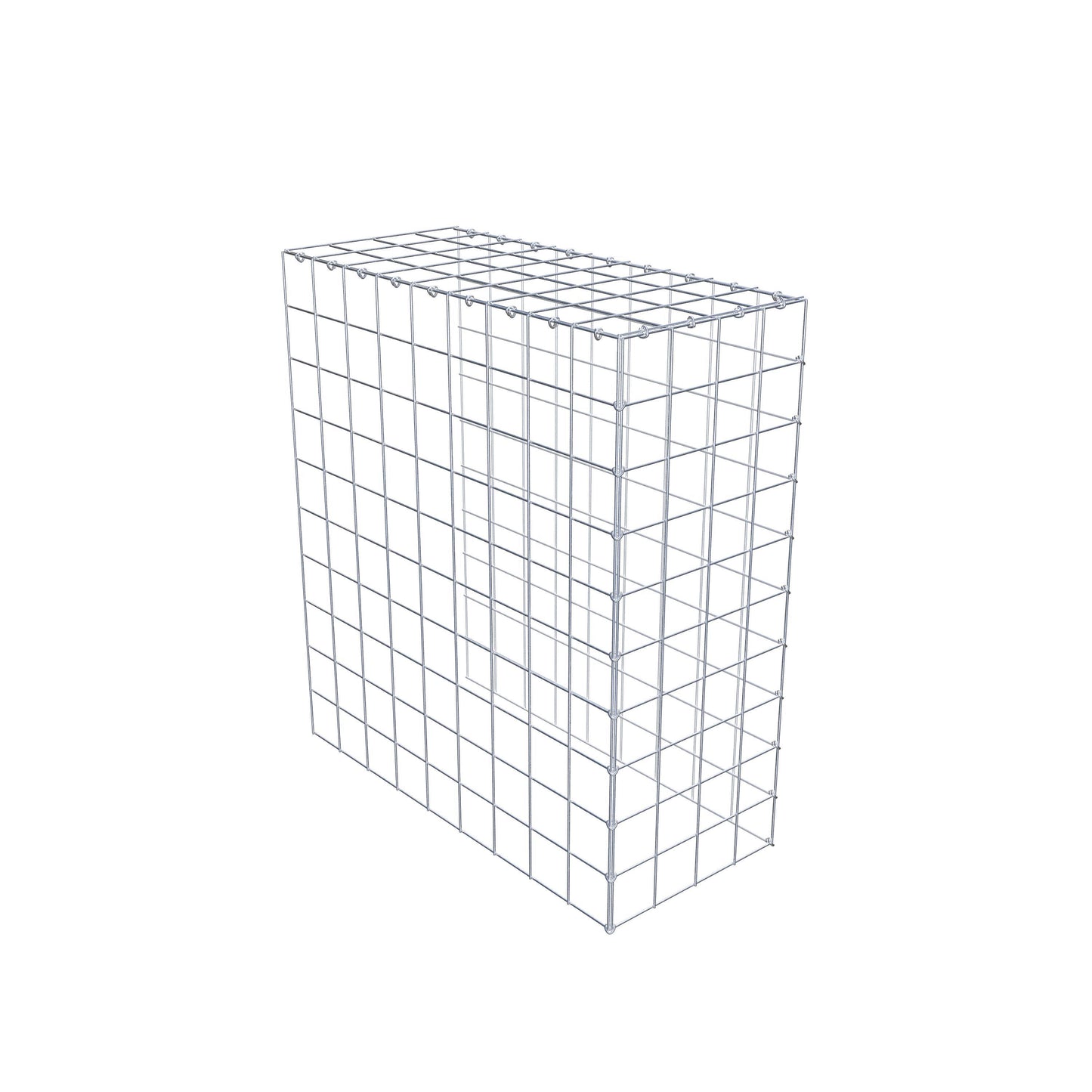 Gabião Tipo 4 100 cm x 90 cm x 40 cm (C x A x P), malhagem 10 cm x 10 cm, anel C
