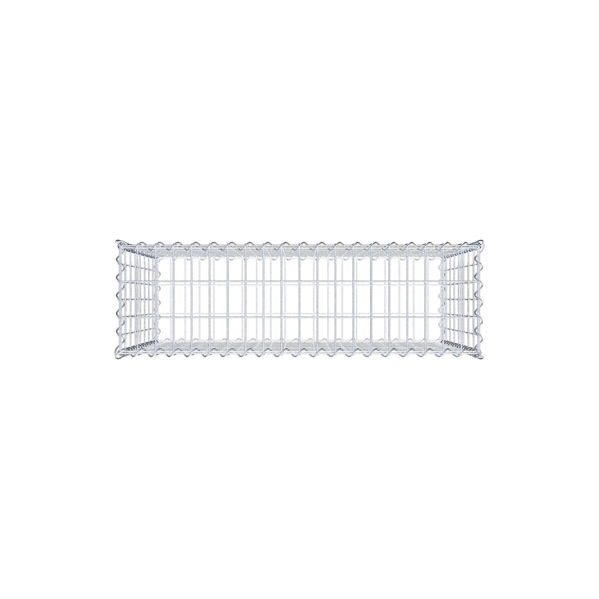 Gabion 100 cm x 80 cm x 30 cm (L x H x D), mesh size 5 cm x 10 cm, spiral