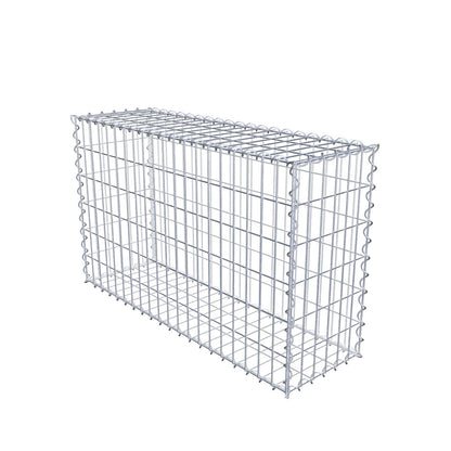 Gabion 100 cm x 60 cm x 30 cm (L x H x P), mailles 5 cm x 10 cm, spirale