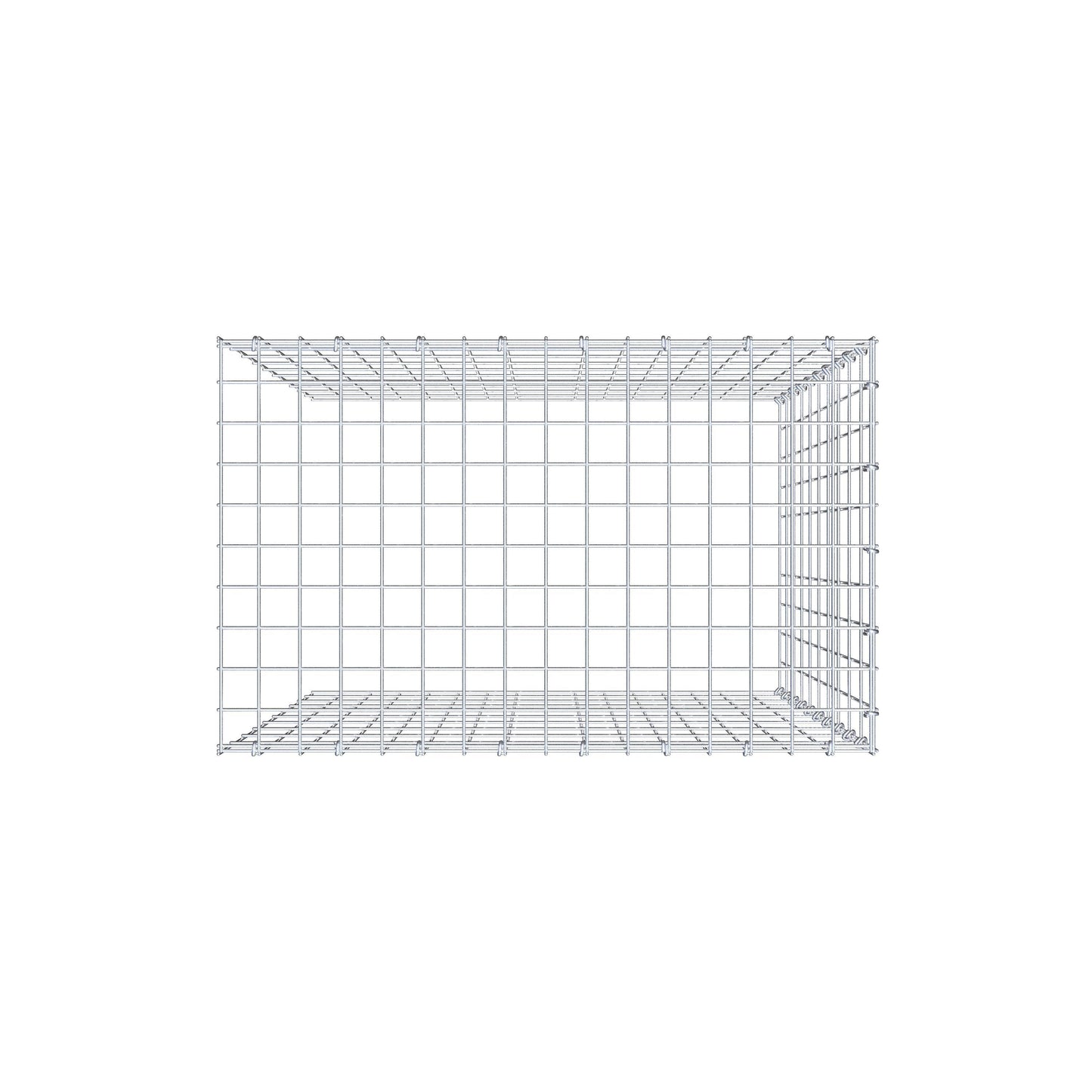 Pila adicional tipo 4 100 cm x 80 cm x 50 cm (L x A x P), malla 5 cm x 10 cm, anillo en C