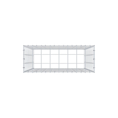 Mounted gabion type 3 100 cm x 80 cm x 30 cm (L x H x D), mesh size 10 cm x 10 cm, C-ring