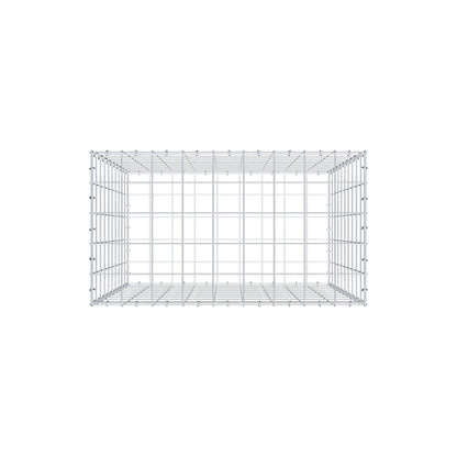 Gavión 100 cm x 90 cm x 50 cm (L x A x P), malla 10 cm x 10 cm, anillo en C