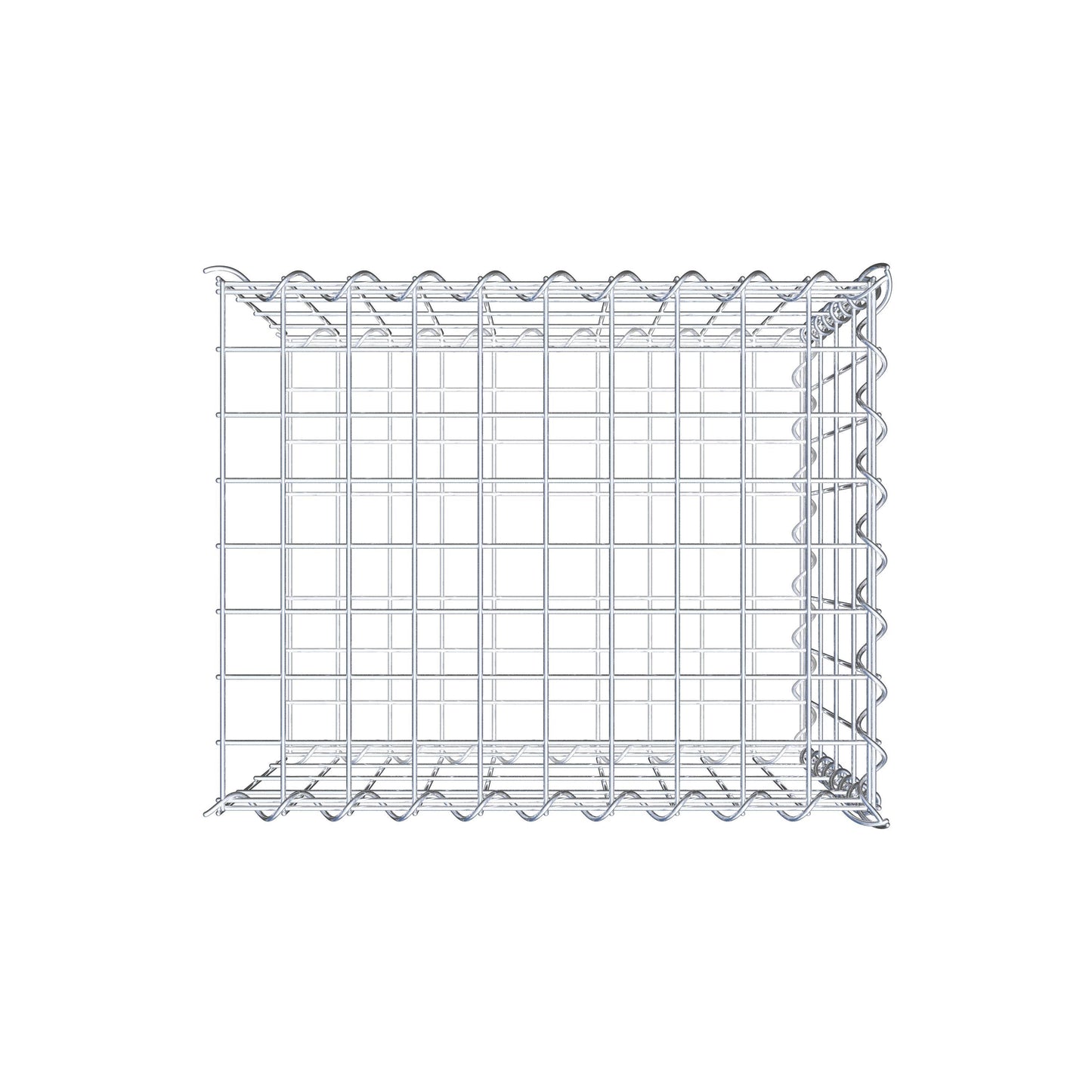 Anbaugabione Typ 2 50 cm x 40 cm x 40 cm (L x H x T), Maschenweite 5 cm x 10 cm, Spirale