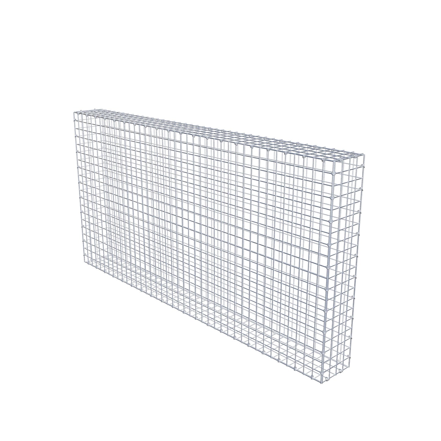 Gavión 200 cm x 100 cm x 20 cm (L x A x P), malla 5 cm x 5 cm, anillo en C
