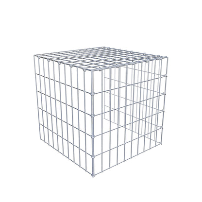 Fourche rapportée type 4 50 cm x 50 cm x 50 cm (L x H x P), mailles 5 cm x 10 cm, anneau en C