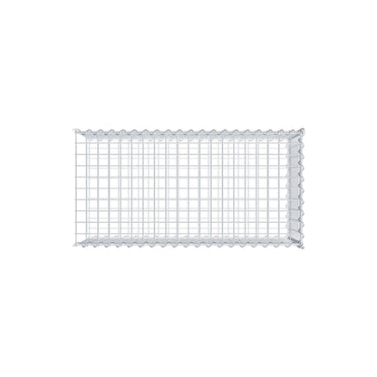 Gavión complementario tipo 2 100 cm x 40 cm x 50 cm (L x A x P), malla 5 cm x 5 cm, espiral