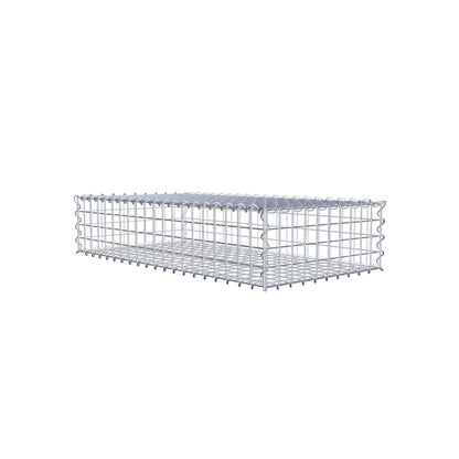 Gabião 100 cm x 20 cm x 50 cm (C x A x P), malhagem 5 cm x 5 cm, espiral