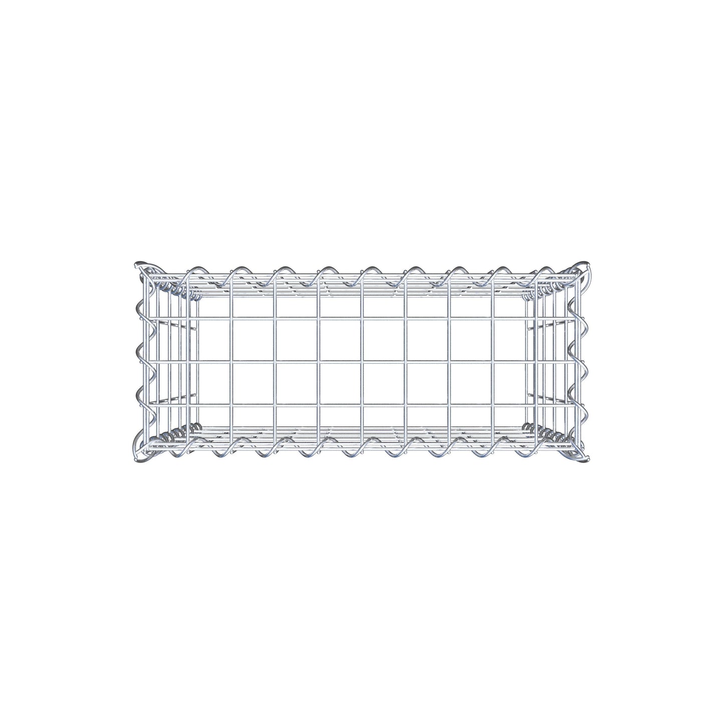 Grown-on gabion type 3 50 cm x 50 cm x 20 cm (L x H x D), mesh size 5 cm x 10 cm, spiral