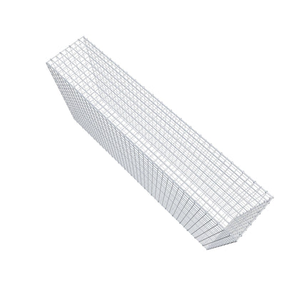 Gavión 200 cm x 100 cm x 40 cm (L x A x P), malla 5 cm x 5 cm, anillo en C