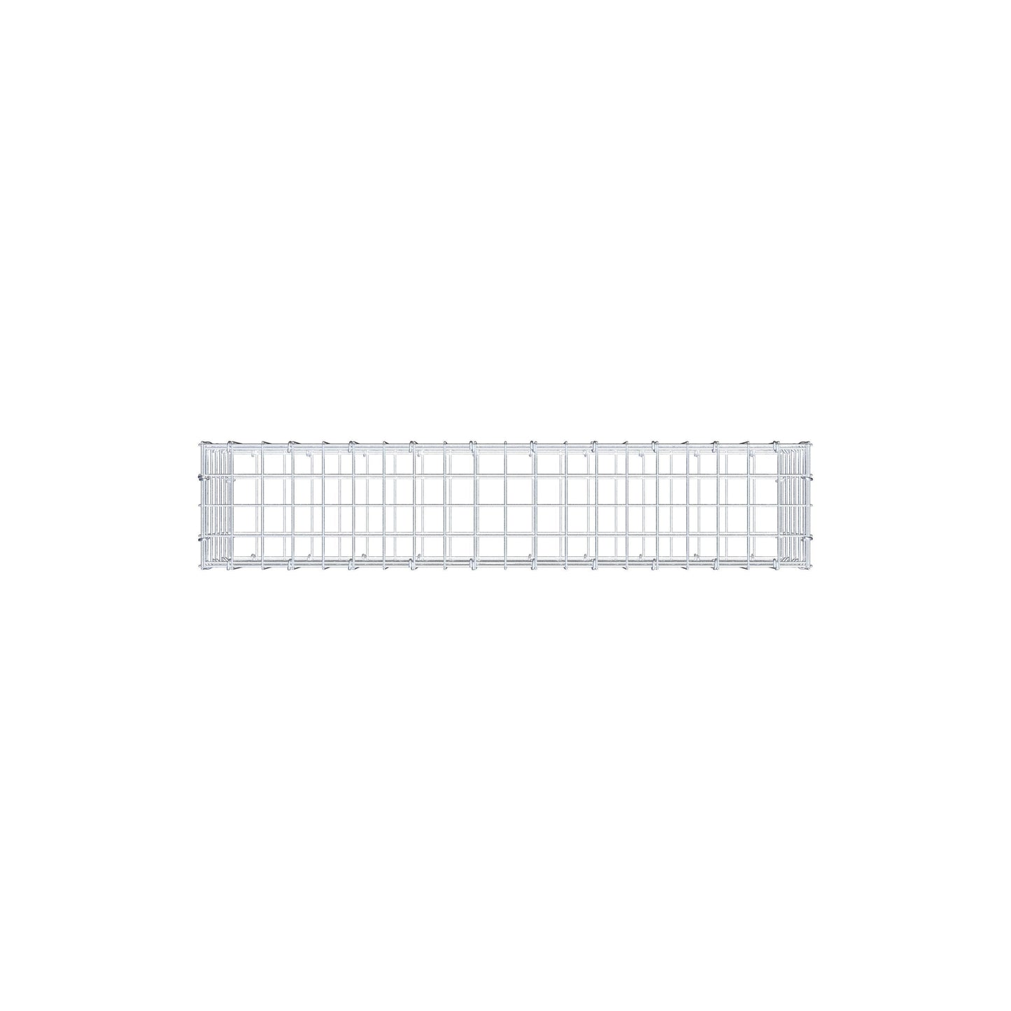 Gabion 100 cm x 30 cm x 20 cm (L x H x P), mailles 5 cm x 5 cm, anneau en C