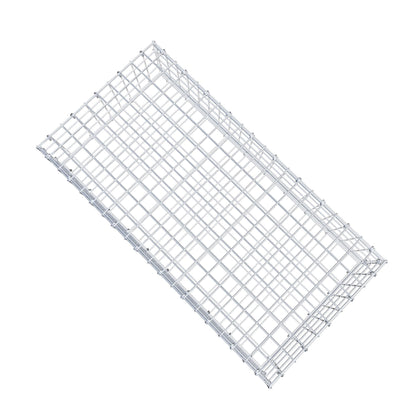 Gabbione 100 cm x 20 cm x 50 cm (L x H x P), maglia 5 cm x 5 cm, anello a C