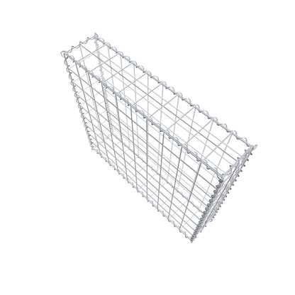 Gavión 100 cm x 90 cm x 20 cm (largo x alto x fondo), malla 10 cm x 10 cm, en espiral
