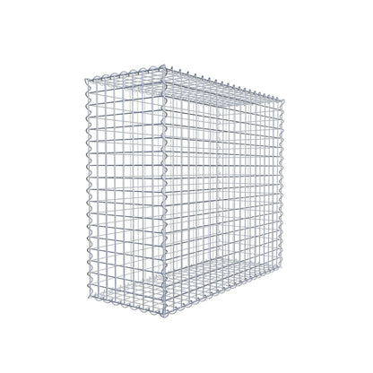 Gavión 100 cm x 90 cm x 40 cm (largo x alto x fondo), malla 5 cm x 5 cm, en espiral