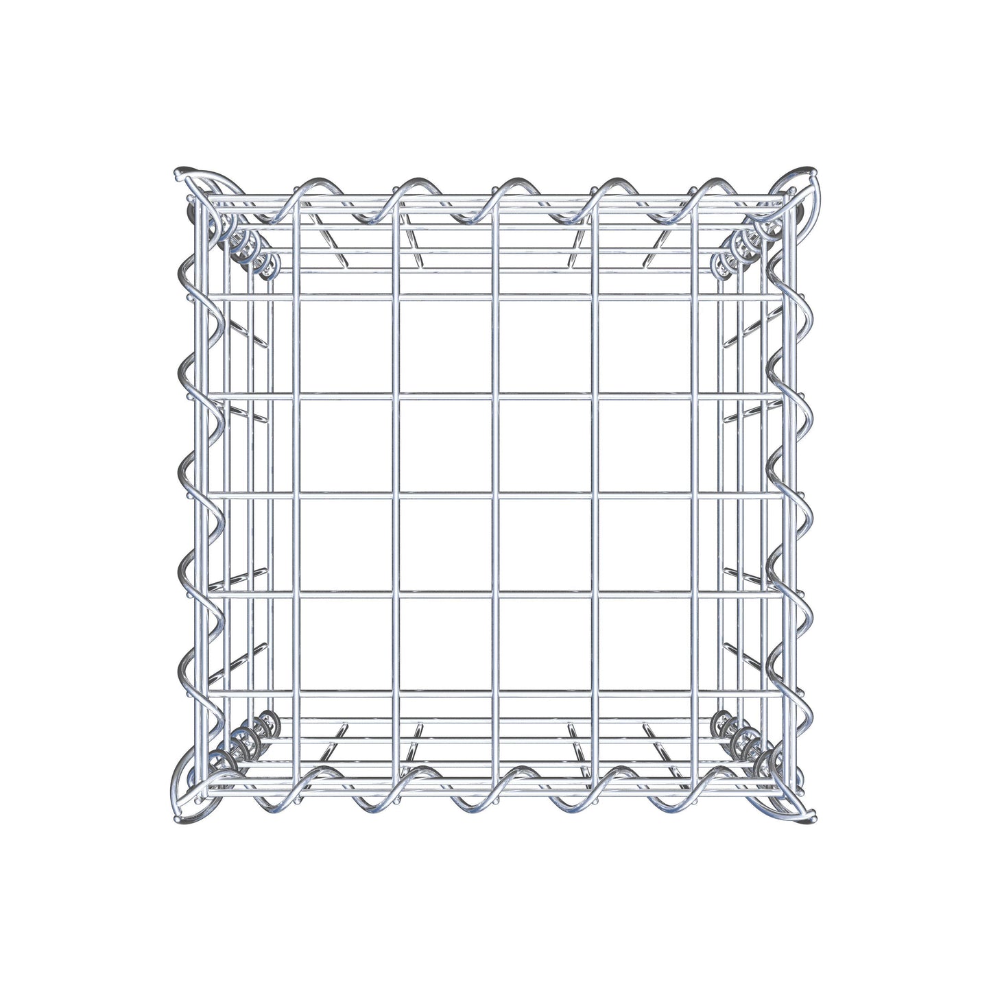 Grown-on gabion type 3 30 cm x 30 cm x 30 cm (L x H x D), mesh size 5 cm x 10 cm, spiral